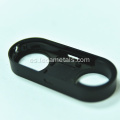 Piezas de mecanizado CNC de componente de aluminio anodizado negro